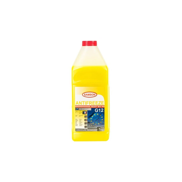 Антифриз SAMSON EU-Standard G12 (-40) 1кг. (жовтий) Carboxylate (803351) - изображение 1