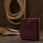 Гаманець Grande Pelle Бордовий (11518) - зменшене зображення 10