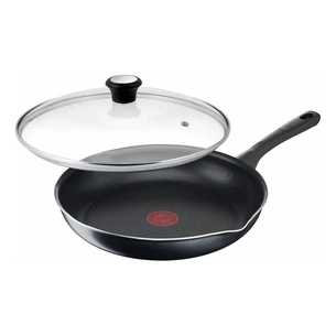 Сковорода Tefal Day by Day 20 см, з кришкою, алюміній, бакеліт, скло, чорний (B5580223UA) изображение 1