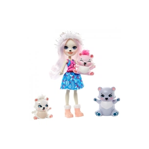 Лялька Enchantimals набір Родина Білої Ведмедиці Прістіни (GJX47) зображення 1