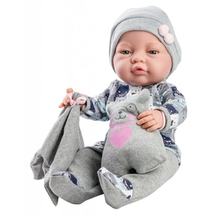 Пупс Paola Reina немовля дівчинка в сірому, 45см (05182) зображення 1