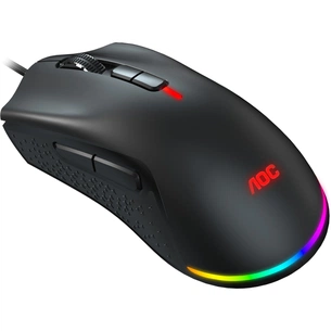 Мишка AOC GM530 RGB PMW3389 Kailh switch USB Black (GM530B) зображення 1