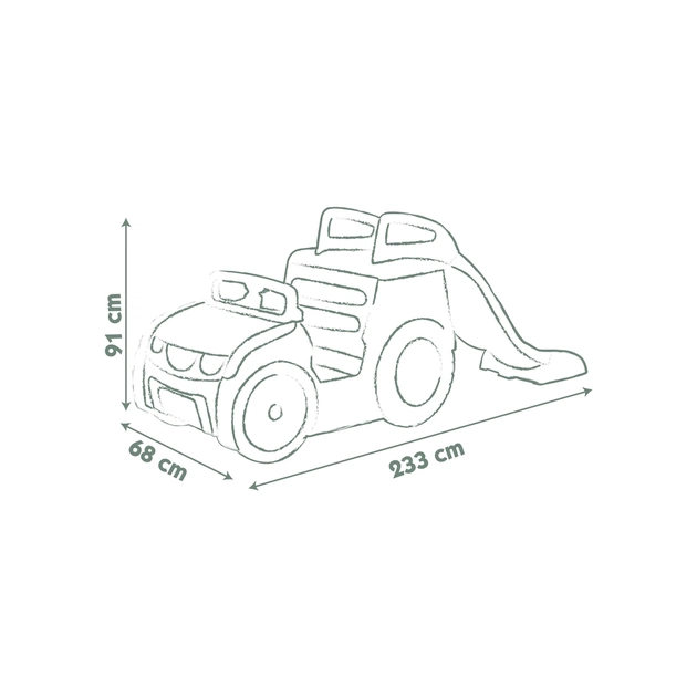 Игровая площадка Smoby Life Автомобіль мандрівника з гіркою та пісочницею (7600840207) - изображение 4
