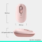 Мишка Logitech POP Mouse With Emoji Bluetooth Rose (910-007413) - зменшене зображення 8