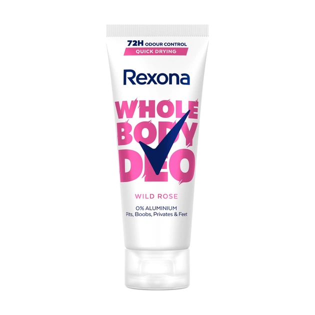 Дезодорант Rexona Крем для всего тела Дикая роза 75 мл (8720181866258) - изображение 1