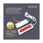 Мережевий подовжувач TECCO 3м 2 поста white (8681277841118) - зменшене зображення 3