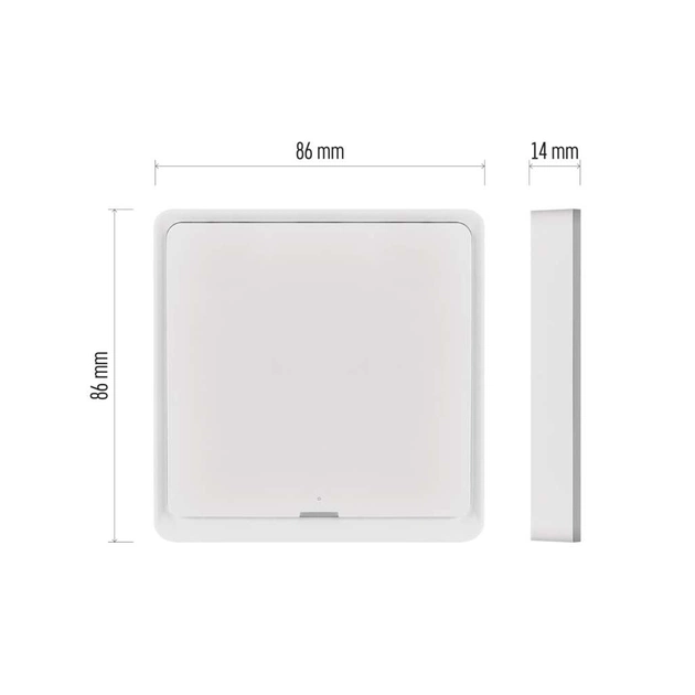 Розумний вимикач EMOS H5011 1 button ZigBee 3.0 White (H5011) - picture 9