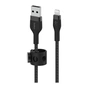 Дата кабель USB 2.0 AM to Lightning 1.0m black Belkin (CAA010BT1MBK) - зменшене зображення 2