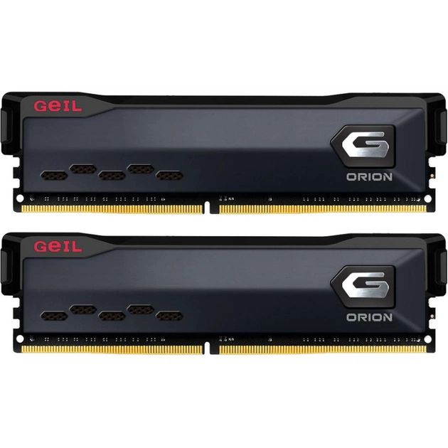 Модуль пам'яті для комп'ютера DDR4 16GB (2x8GB) 3600 MHz Orion Black Geil (GOG416GB3600C18BDC) - зображення 1