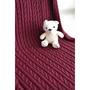Плед Прованс SOFT коси Бордо 200х220 см (4823093410329) зображення 1