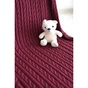 Плед Прованс SOFT коси Бордо 200х220 см (4823093410329) - зменшене зображення 1