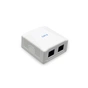 Комп'ютерна розетка Cablexpert RJ45x2 UTP, cat.6 (NCAC-2U6-01) - зменшене зображення 1