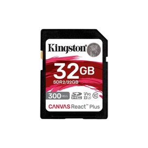 Карта пам'яті Kingston 32GB class 10 UHS-II U3 Canvas React Plus (SDR2/32GB) зображення 1