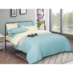 Постільна білизна MirSon SatinStripe 30-0013+ 30-0002Sensuous 220х240 King Size (2200005259283) зображення 1