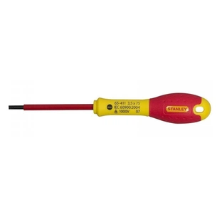 Викрутка Stanley FatMax, шліцьова, SL 3.5х75мм, 1000 В (0-65-411) зображення 1