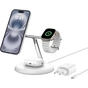 Зарядний пристрій Belkin 3in1 Magnetic Adjustable Pad Qi2 15W White (WIZ023VFWH) - зменшене зображення 2