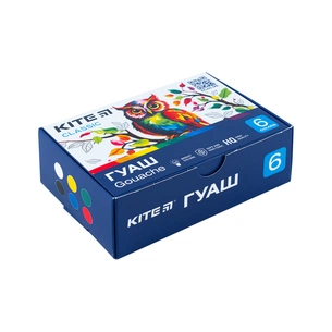 Гуашеві фарби Kite Classic 6 кольорів х 20 мл (K-062) зображення 1