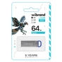 USB флеш накопичувач Wibrand 64GB Falcon Silver-Blue USB 2.0 (WI2.0/FA64U7U) - зменшене зображення 2