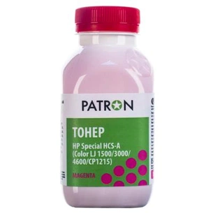 Тонер HP CLJ 1500/3000/4600/CP1215) MAGENTA 100г Patron (HCS-A-M-100) зображення 1