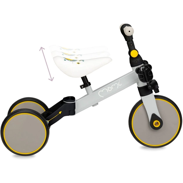 Беговел MoMi Loris 3 в 1 велосипед Yellow (ROBI00040) - изображение 4