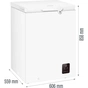Морозильна скриня Gorenje FH15E6W5 - зменшене зображення 4