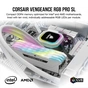 Модуль пам'яті для комп'ютера DDR4 16GB (2x8GGB) 3600 MHz Vengeance RGB Pro SL White Corsair (CMH16GX4M2D3600C18W) - зменшене зображення 8