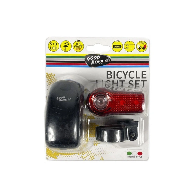 Комплект велофар Good Bike Twins 2 режима 5+3 LED (92306-IS) - зображення 11