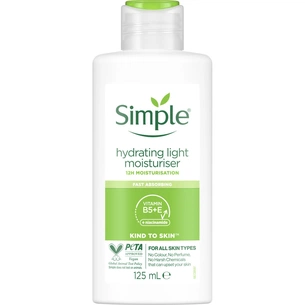 Крем для обличчя Simple Hydrating Light Moisturiser Kind to Skin Легкий зволожуючий 125 мл (5011451103931) зображення 1