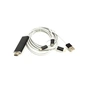 Кабель мультимедійний HDMI (M) to Lightning, Type-C, mirco USB 1.0m PowerPlant (CA911912) - зменшене зображення 1