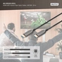 Кабель мультимедійний HDMI M to HDMI M 15m 8K AOC hybrid-fiber black Digitus (AK-330126-150-S) - зменшене зображення 6