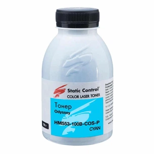 Тонер HP CLJ Enterprise M553 100г cyan, фасовка Static Control (HM553-100B-COS-P) зображення 1