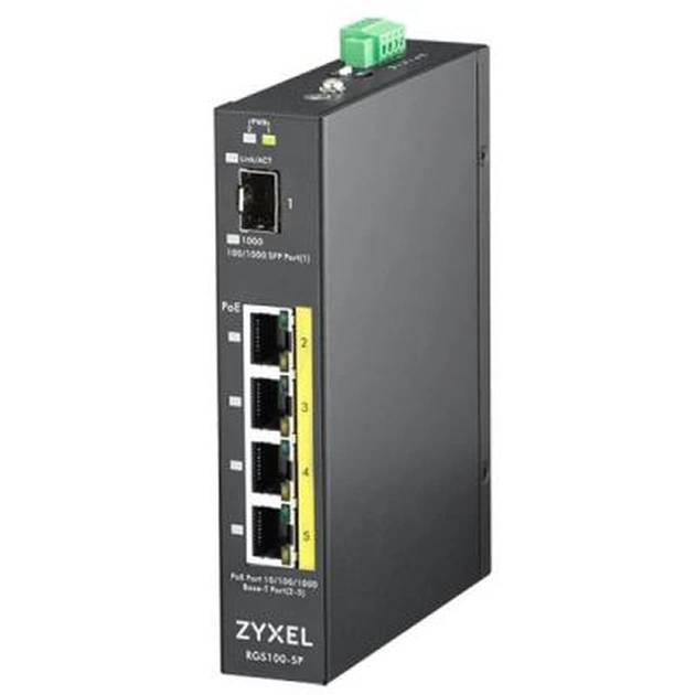 Комутатор мережевий ZyXel RGS100-5P (RGS100-5P-ZZ0101F) - изображение 1
