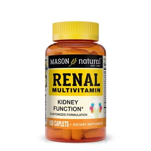 Вітамінно-мінеральний комплекс Mason Natural Мультивітаміни для нирок, Renal Multivitamin, 100 каплет (MAV18601) зображення 1