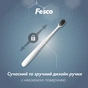 Зубна щітка Fesco Black & White Series Soft Біла з чорною щетиною (4823098414131) - уменьшенное изображение 3