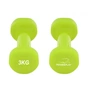 Гантель PowerPlay вінілові 4125 Achilles 2 х 3 кг Зелені (PP_4125_3kg_2in) - зменшене зображення 5