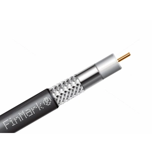 Кабель телевізійний FinMark RG-6, биметалл (CCS), 305м, black (F660BV/305 black) изображение 1