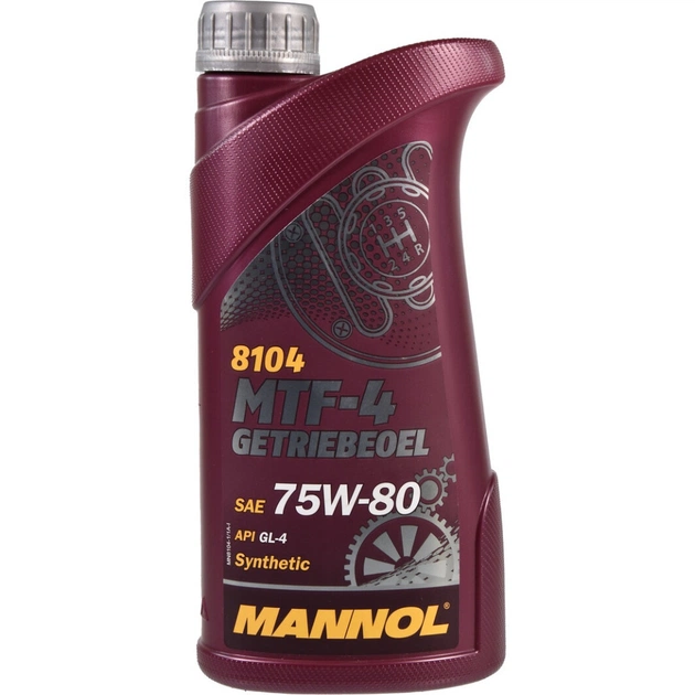 Трансмиссионное масло Mannol MTF-4 GETRIEBEOEL 1л 75W-80 (MN8104-1) - изображение 1