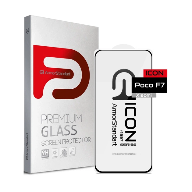 Скло захисне Armorstandart Icon Xiaomi Poco F7 (ARM86918) - зображення 1