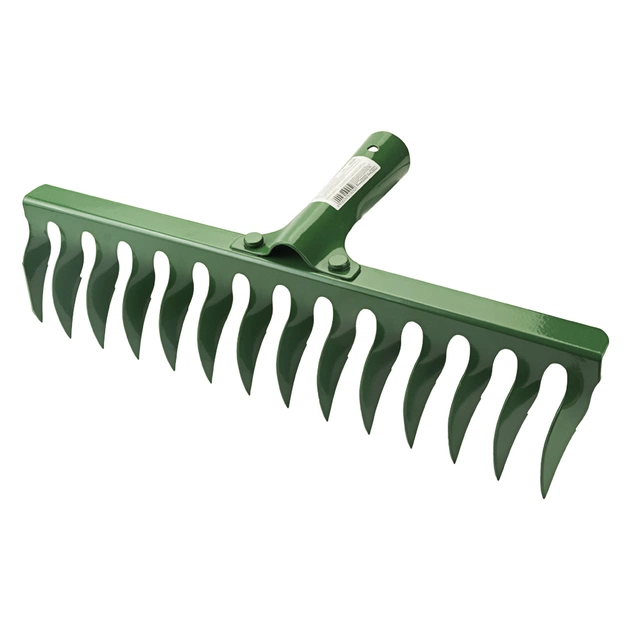 Граблі Grad садові виті 14 зубів 370×82мм заклепувальне кріплення (5051925) - picture 1