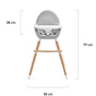 Стілець для годування Kinderkraft 2 в 1 Fini Gray (5902533902903) - зменшене зображення 10