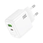 Зарядное устройство HOCO CS55A 1xUSB-C PD30W + 1xUSB QC3.0 white (6942007631549) - уменьшенное изображение 5