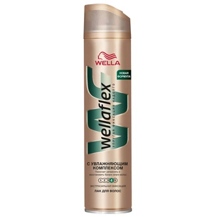 Лак для волосся WellaFlex с увлажняющим комплексом Экстра сильная фиксация 250 мл (4056800012404) зображення 1