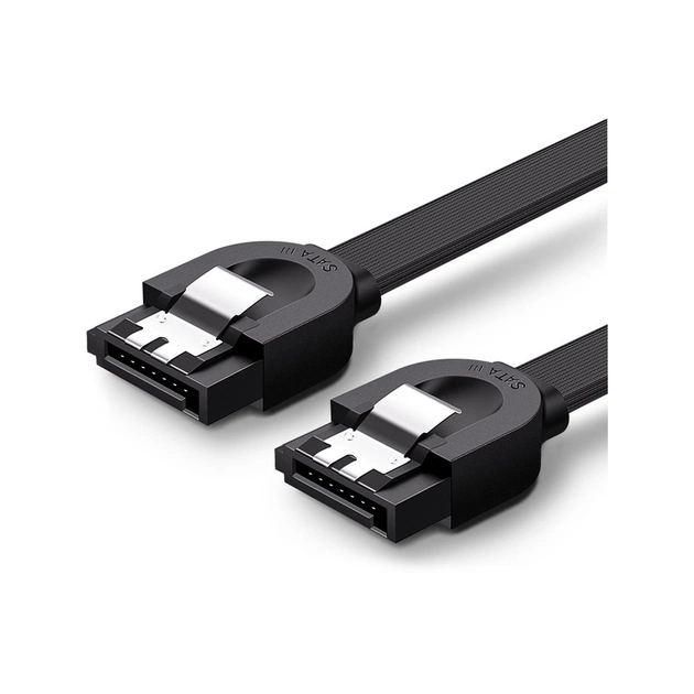 Кабель для передачі даних SATA 3 Data Cable 0.5m US217 Black Ugreen (30796) - picture 1