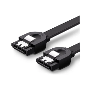 Кабель для передачі даних SATA 3 Data Cable 0.5m US217 Black Ugreen (30796) зображення 1