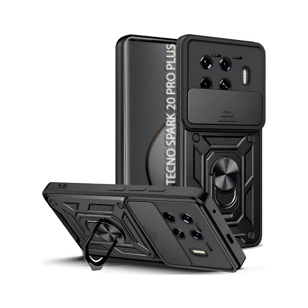 Чехол для мобильного телефона BeCover Military Tecno Spark 20 Pro Plus (KJ7) Black (712169) - изображение 1