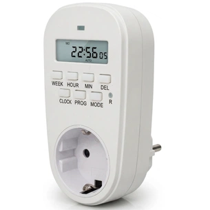 Таймер-розетка EUROELECTRIC 16A/3600W 7дн, White (ST-16A/3,60kW(E)) зображення 1