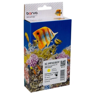 Картридж Barva Canon PFI-030Y (3492C001AA) 55 мл, yellow (IC-PFI030Y) зображення 1