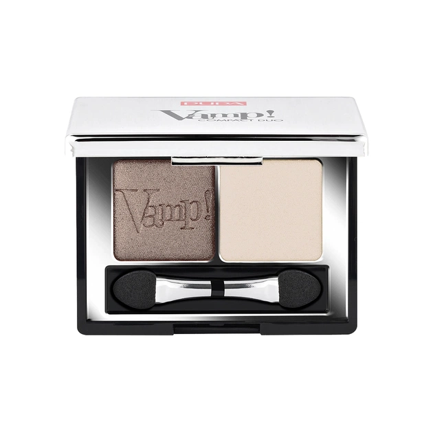 Тіні для повік Pupa Vamp! Compact Duo Eyeshadow 06 - Brown Vanilla (8011607238002) - picture 1