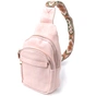 Сумка Vintage Компактна жіноча з однією лямкою через плече з гладкої екошкіри Рожева (22766) - зменшене зображення 1