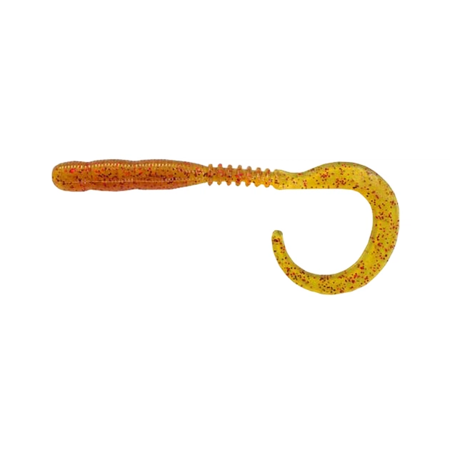 Силикон рыболовный Reins Curly Curly 4" 566 Motor Oil Red Flake (15 шт/уп.) (1552.02.59) - изображение 1